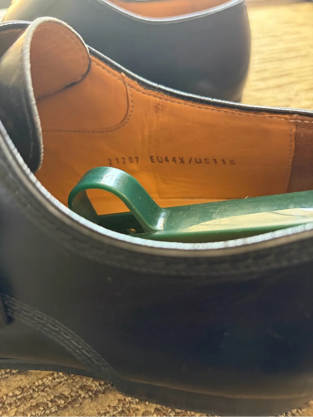 Men's Magnanni Black Leather Monk Strap Dress Shoes